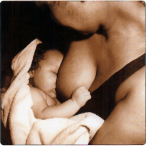 bebé tomando pecho madre leche materna